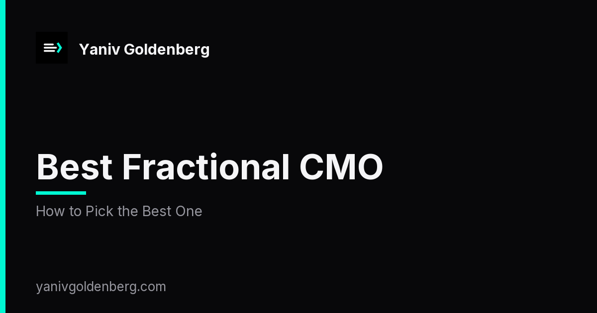 Best Fractional CMO - How to Pick the Best One