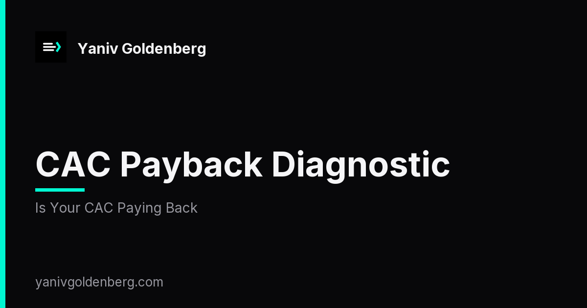 CAC Payback Diagnostic - Is Your CAC Paying Back