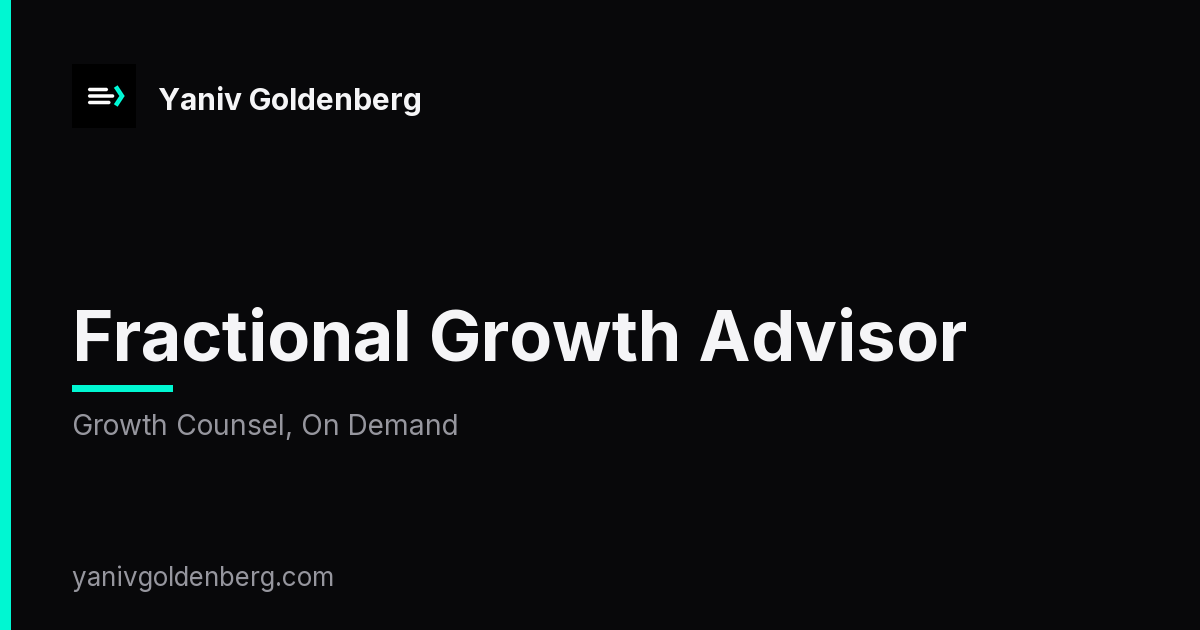 Fractional Growth Advisor - Growth Counsel, On Demand Fractional Growth Advisor - Growth Counsel, On Demand