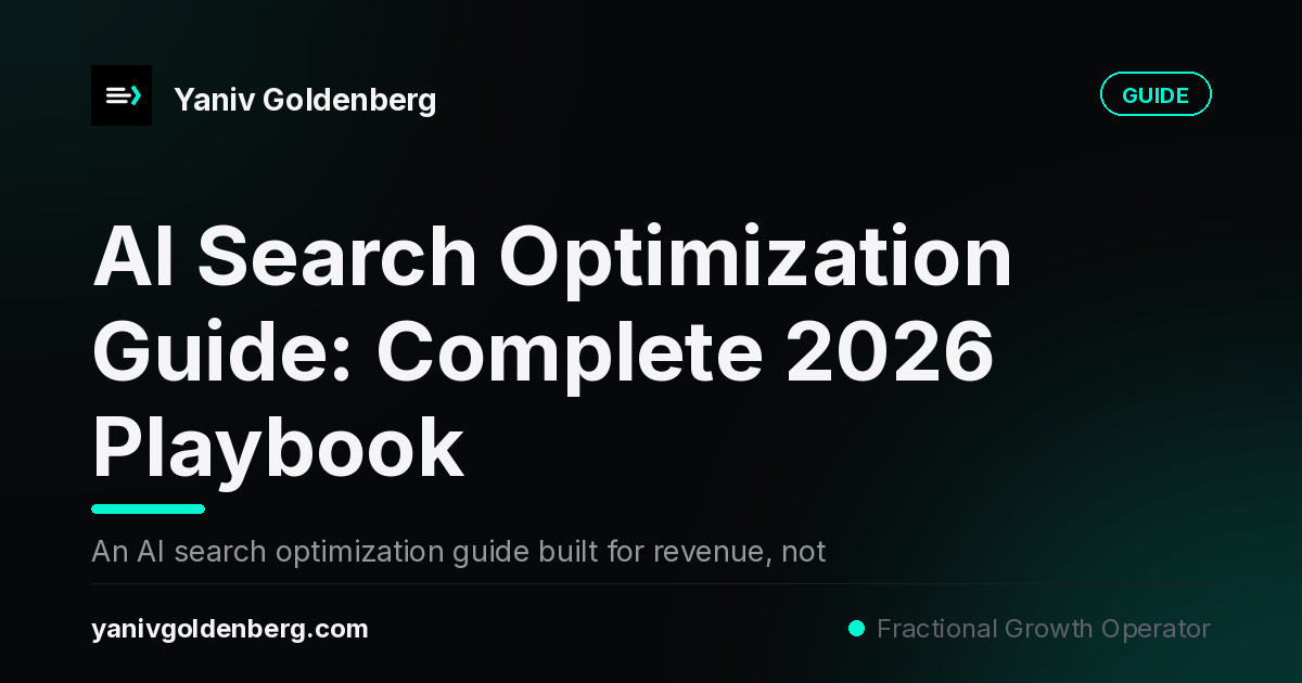 AI Search Optimization Guide: Complete 2026 Playbook - ai search optimization guide